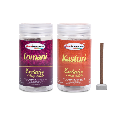 Aroincense Exclusive 50 GMS Combo Pack Of 2 (100 GMS ) | Lomani & Kasturi