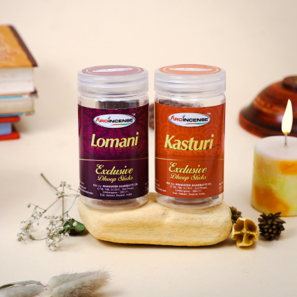 Aroincense Exclusive 50 GMS Combo Pack Of 2 (100 GMS ) | Lomani & Kasturi
