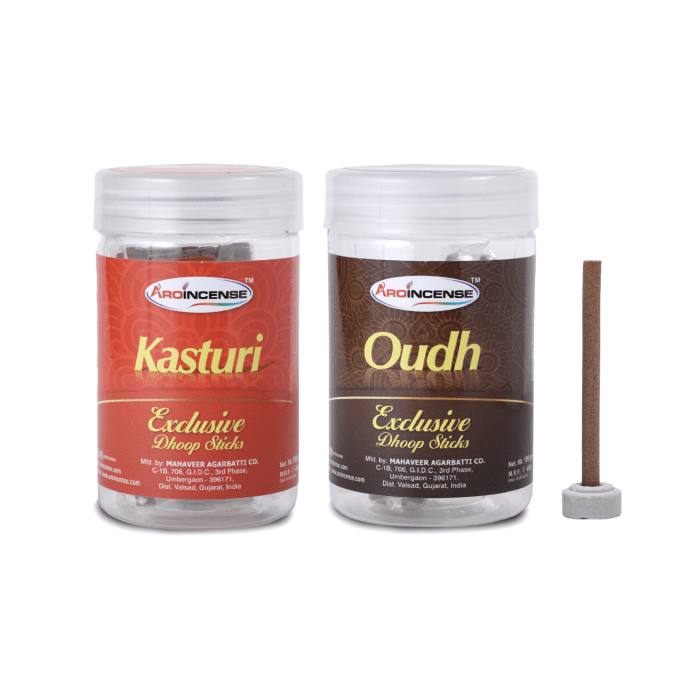 Aroincense Premium 100 GMS Pack Of 2 (200 GMS ) | Kasturi & Oudh