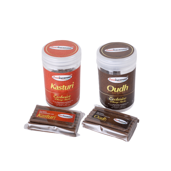 Aroincense Premium 100 GMS Pack Of 2 (200 GMS ) | Kasturi & Oudh