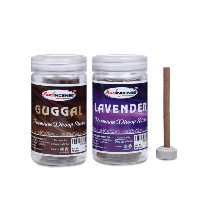 Aroincense Premium 50 GMS Pack Of 2 (100 GMS ) | Lavender & Guggal