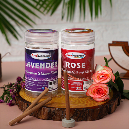 Aroincense Premium 50 GMS Pack Of 2 (100 GMS ) | Lavender & Rose