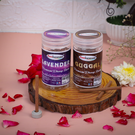 Aroincense Premium 50 GMS Pack Of 2 (100 GMS ) | Lavender & Guggal