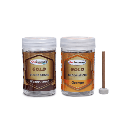 Aroincense Gold 100 GMS Pack Of 2 (200 GMS ) | Orange & Woody Forest