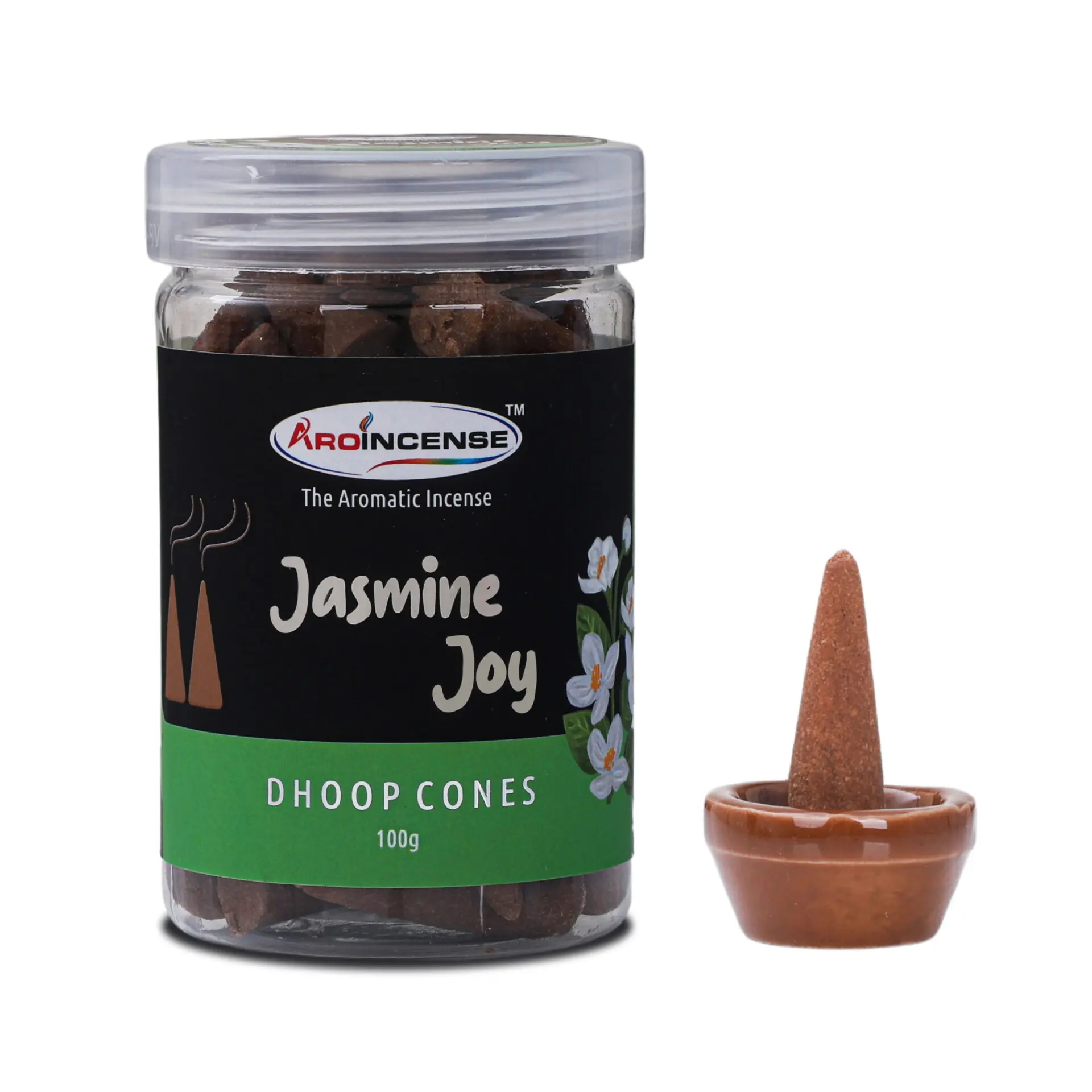 Aroincense Dhoop Cones (100GMS) |  Jasmine Joy - Image 3