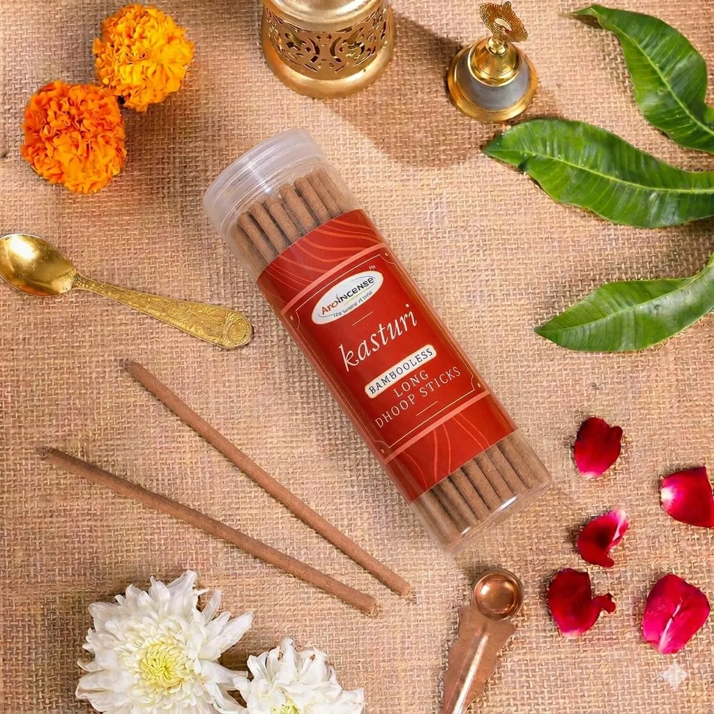 3 Long Dhoop Sticks Kasturi - Image 1